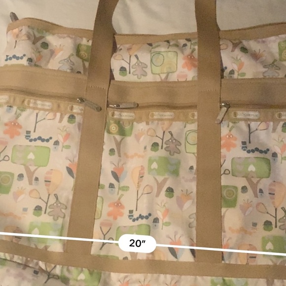 Bnwot LeSportsac Large Nylon Duffle/Tote W Matching Accessorie Bag - Picture 11 of 14